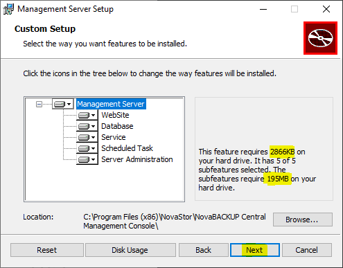 Custom Setup Dialog