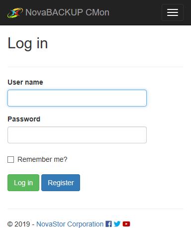 Log in