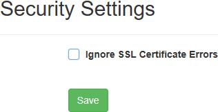 Security Settings