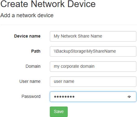 Create Agent Network Device