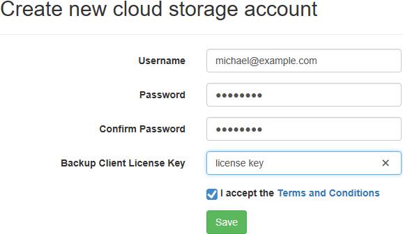 Create Cloud Storage Account