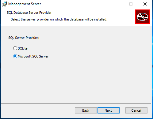 SQL Database Server Provider Dialog