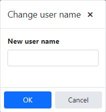 Change user name