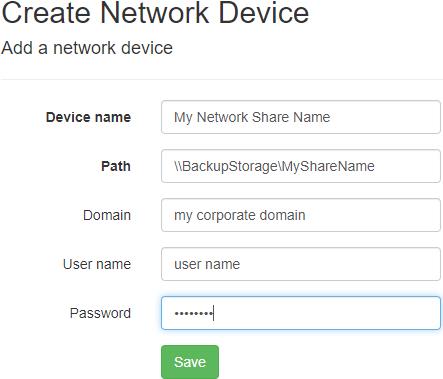Create Agent Network Device